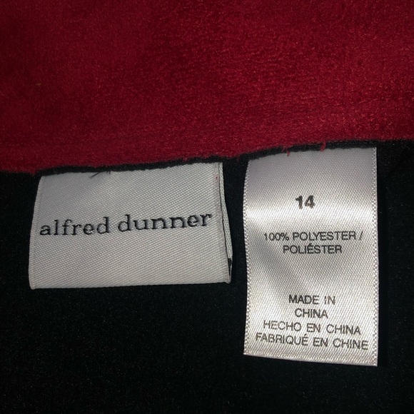 Great red Alfred dunner faux suede jacket - Picture 9 of 10